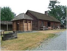 Inside the 1839 fort at Fort Langley National Historic Site